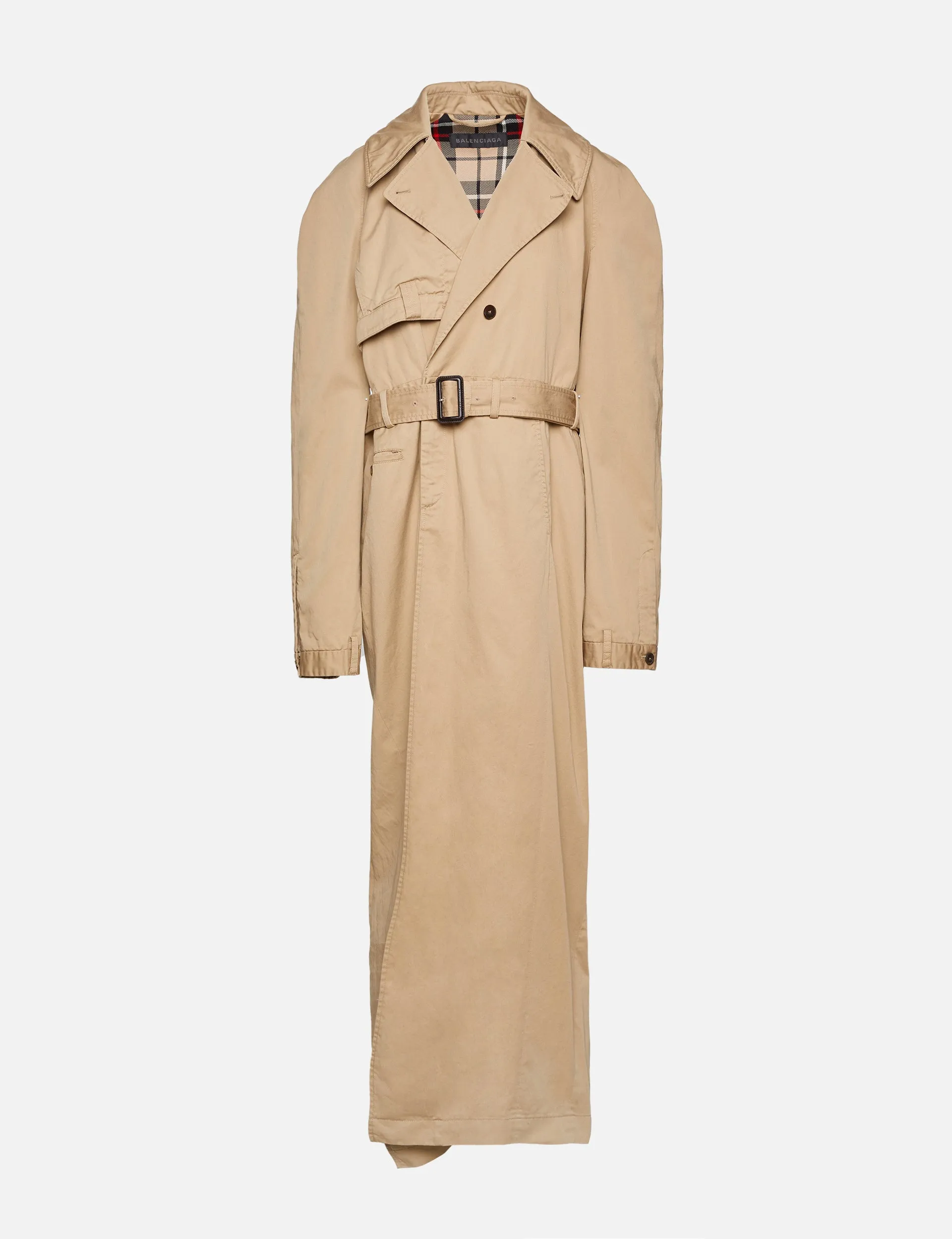 Deconstructed Long Trench Coat