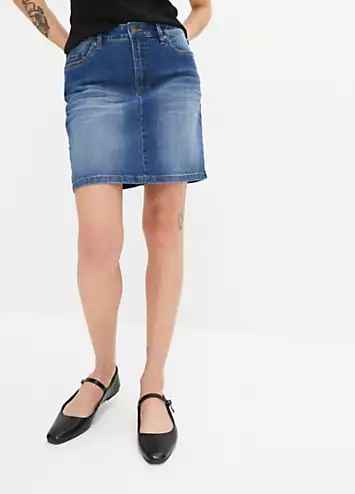 Denim Mini Skirt by bonprix | Look Again