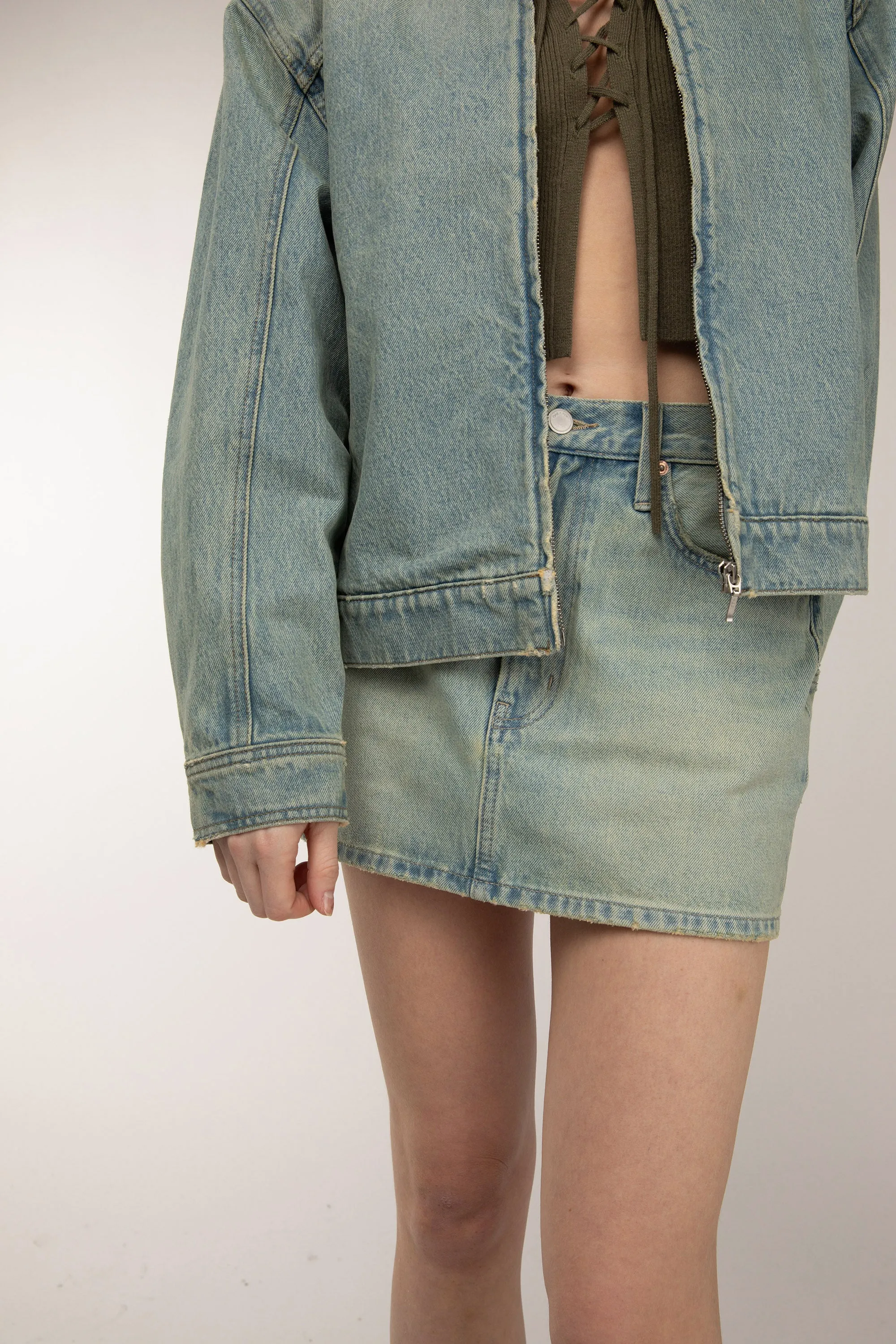 DENIM MINI SKIRT