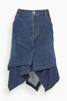 Denim Skirt in Blue