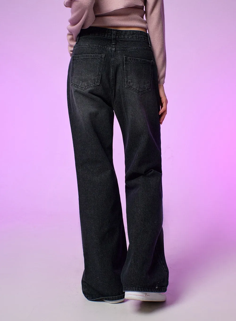 Denim Washed Bootcut Jeans IJ430