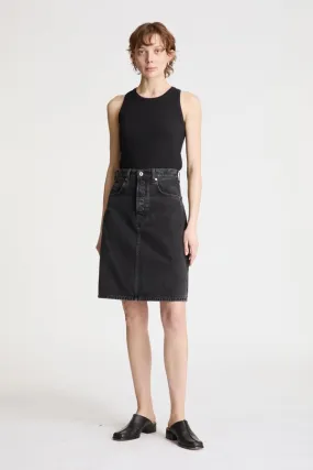 Devon Denim Skirt - Japan Shadow