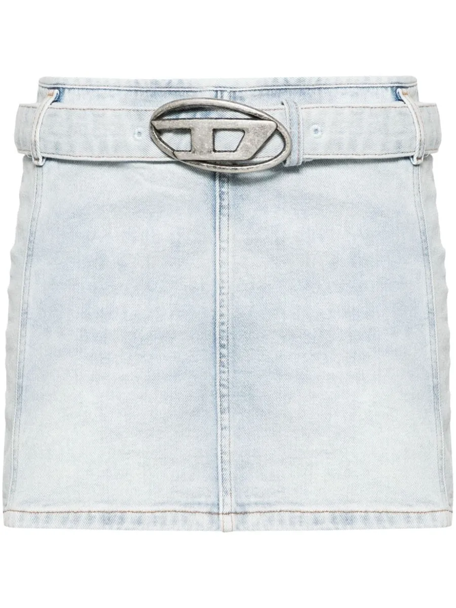 Diesel    Diesel Logo Denim Mini Skirt