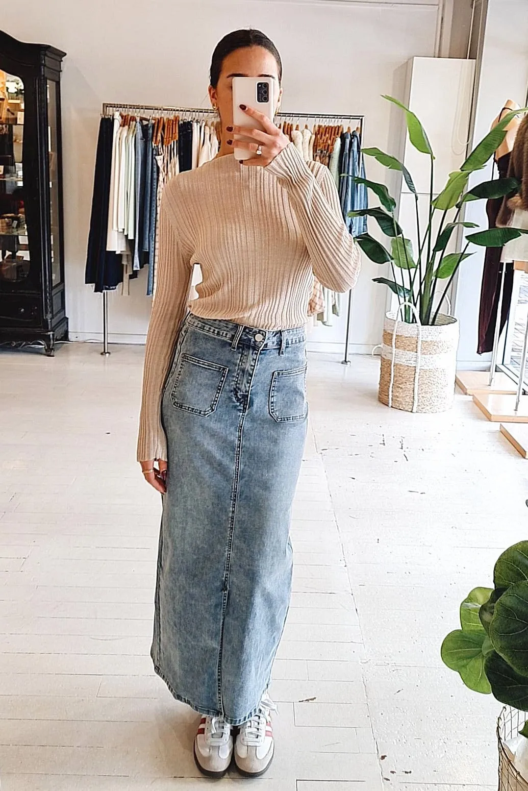 Evelyn Denim Skirt