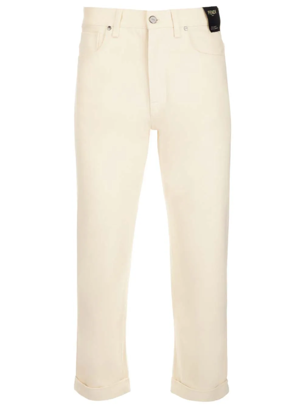 Fendi High Waist Cropped Jeans