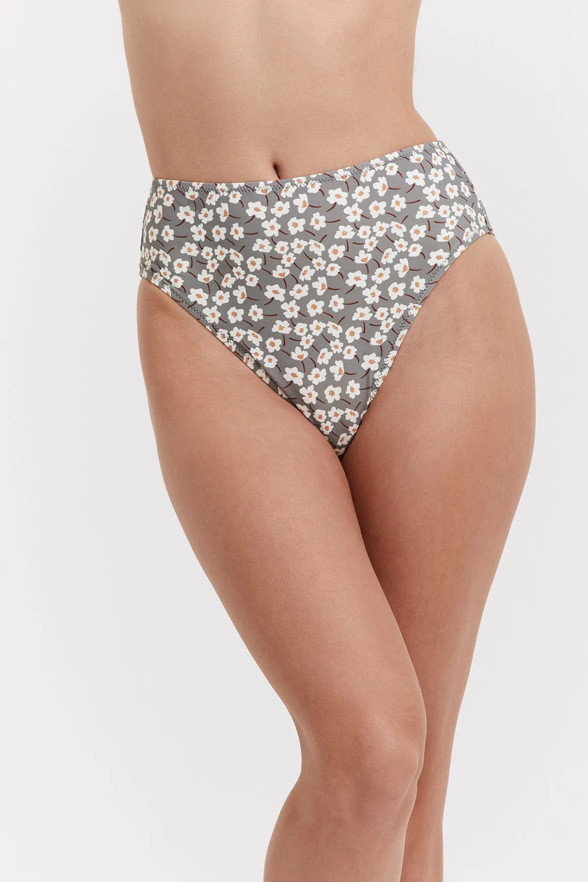 FIELD OF DREAMS HIGH WAIST BIKINI BOTTOM