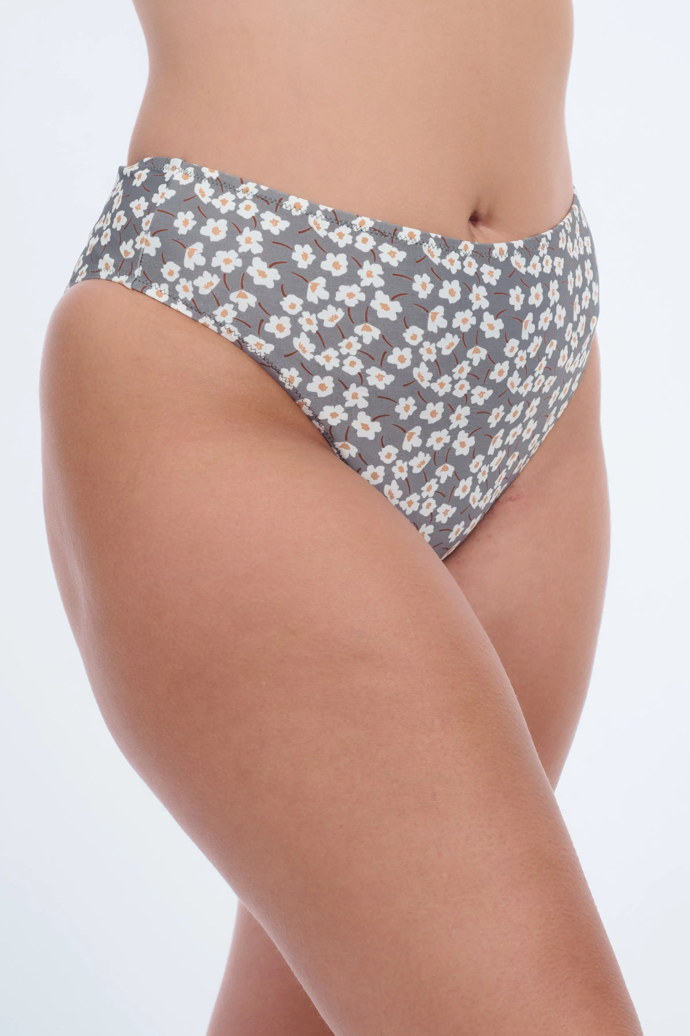 FIELD OF DREAMS HIGH WAIST BIKINI BOTTOM