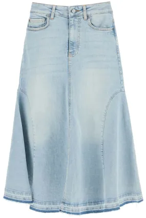 flared denim skirt. J1474 TINT WASH