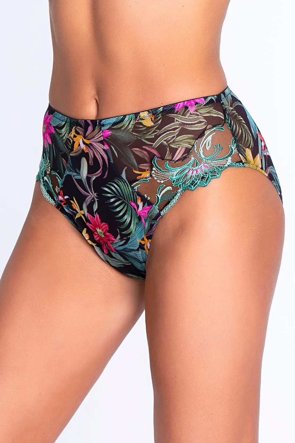 Fleurs Etoiles High Waist Brief