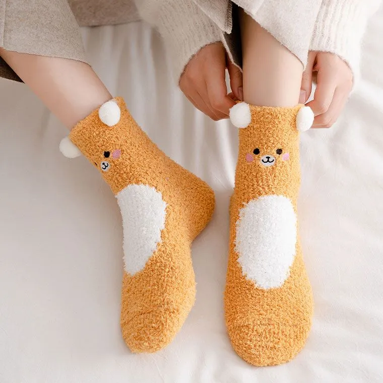 Forest Friend Animal Winter Socks MK18752