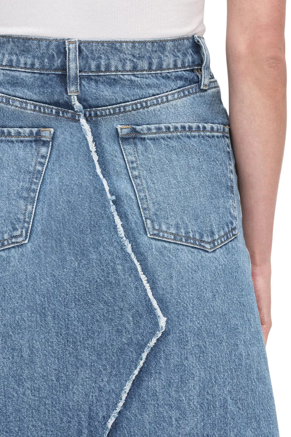 Frame Denim Deconstructed Skirt in Mabel