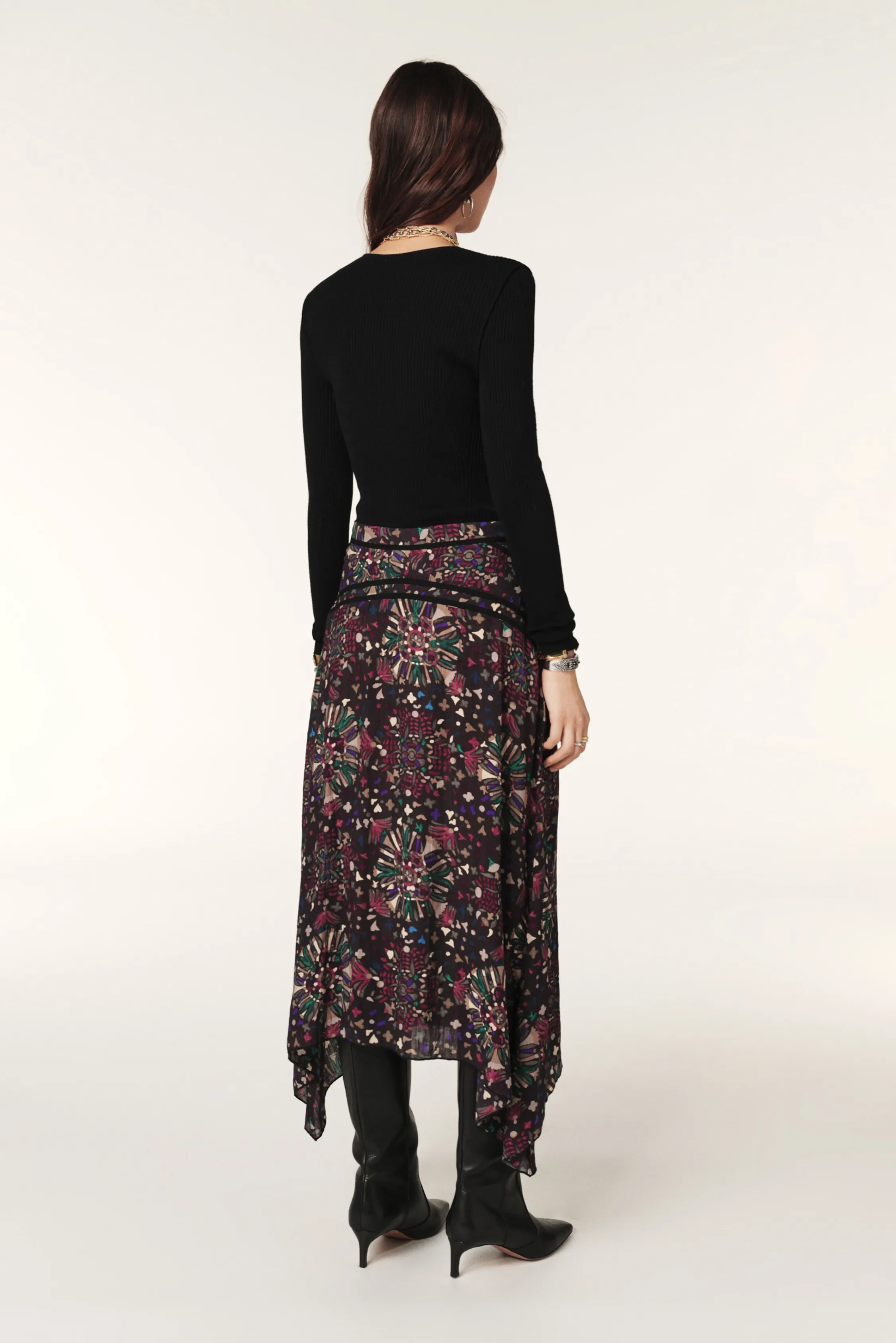 FRIEA asymmetrical midi skirt