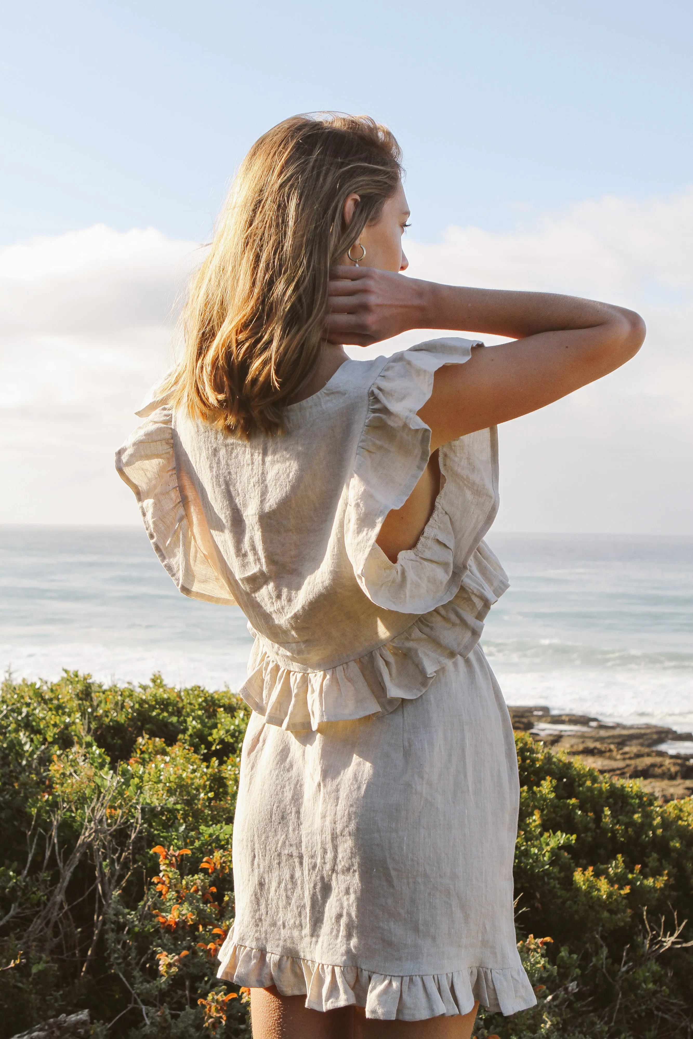 Frilly Linen Skirt