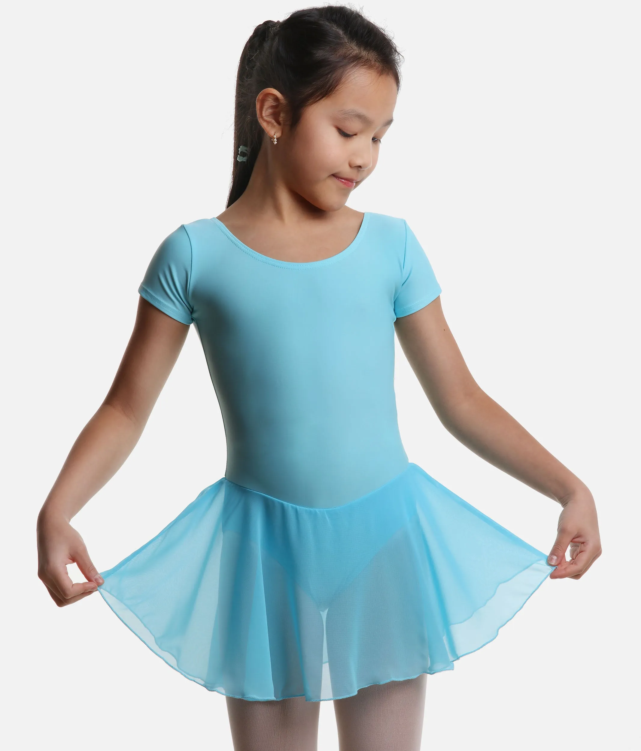 Girls Cap Sleeved Skirted Leotard - RV2383