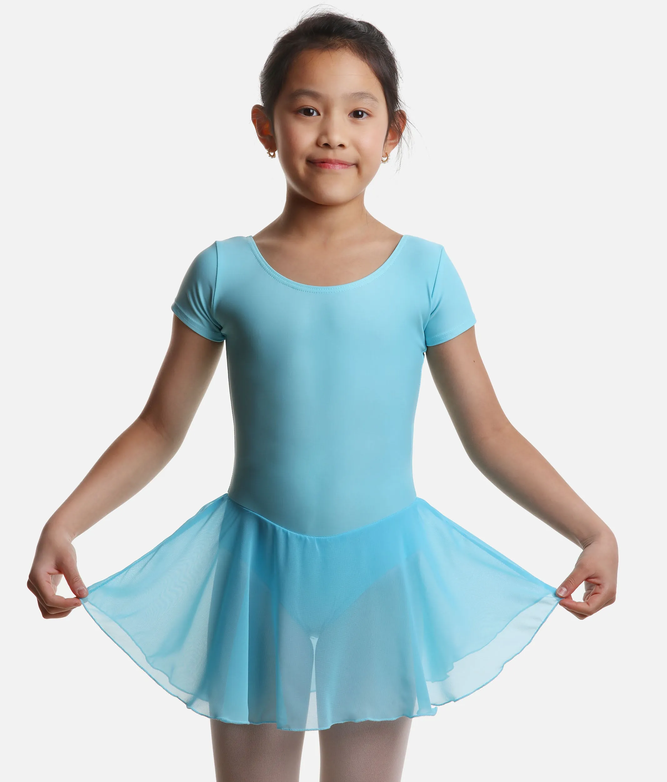 Girls Cap Sleeved Skirted Leotard - RV2383