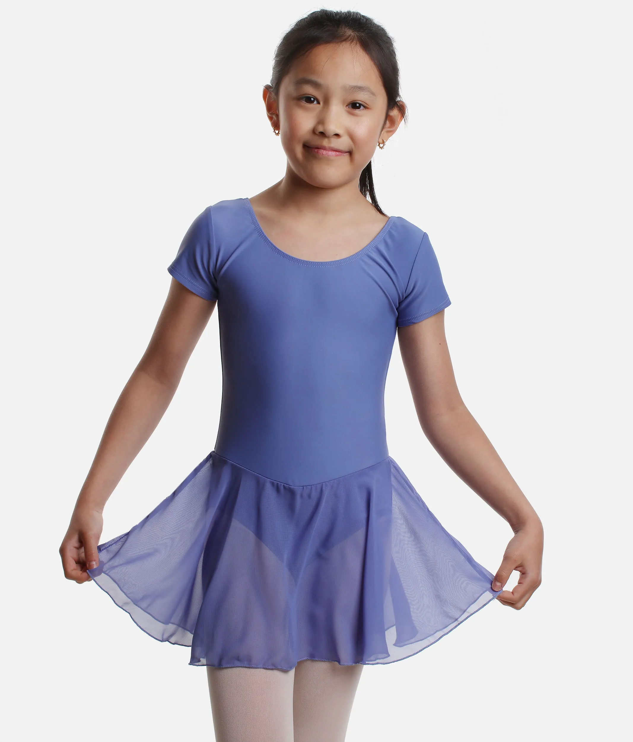 Girls Cap Sleeved Skirted Leotard - RV2383