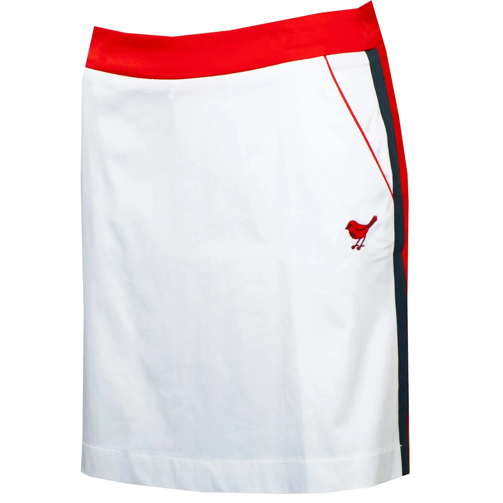 Girls Golf WHITE RED SWING Ladies Golf Skort