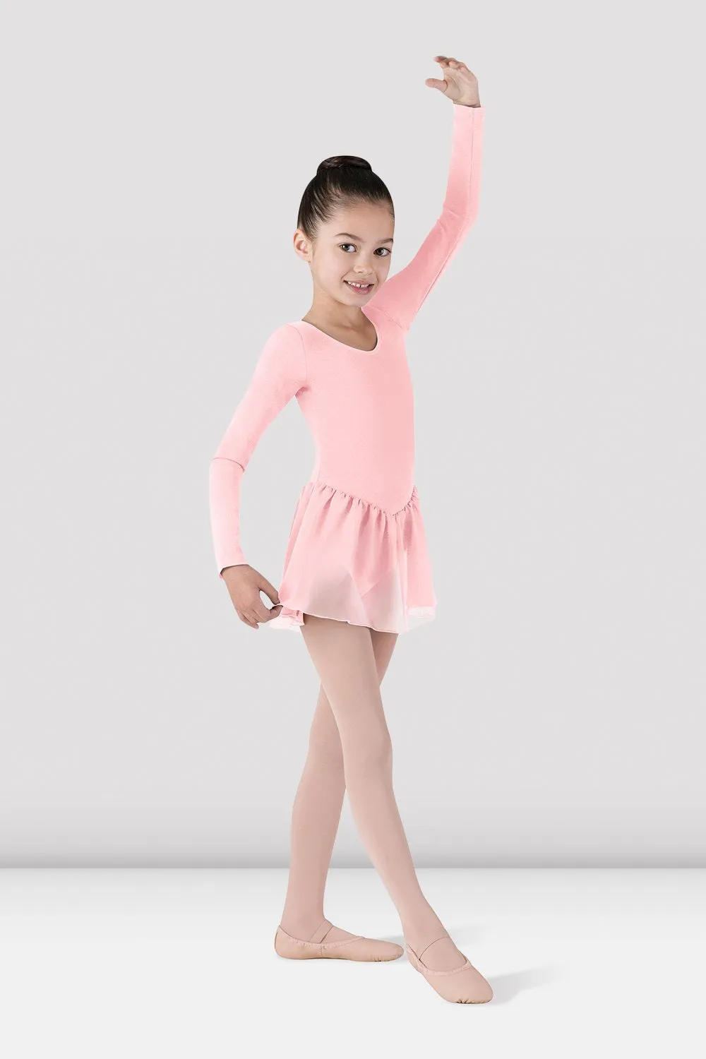 Girls Long Sleeve Skirted Leotard