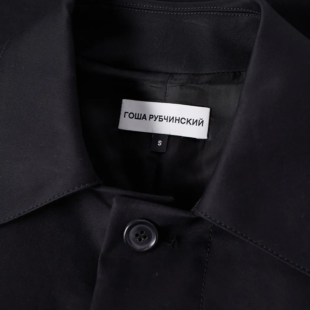 Gosha Rubchinskiy Long Trench CoatBlack