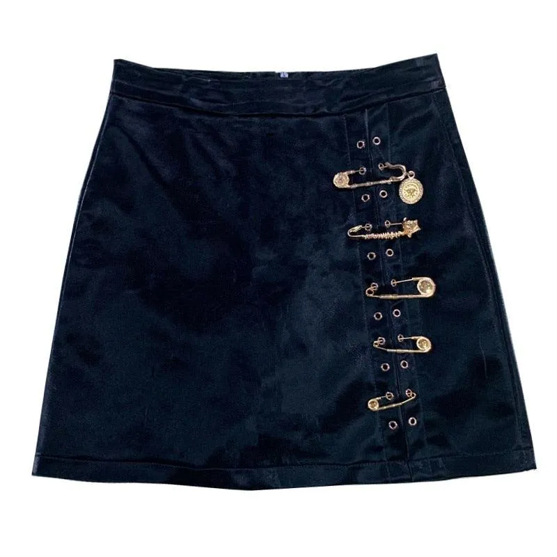 Gothic Punk High Waist Mini Skirt