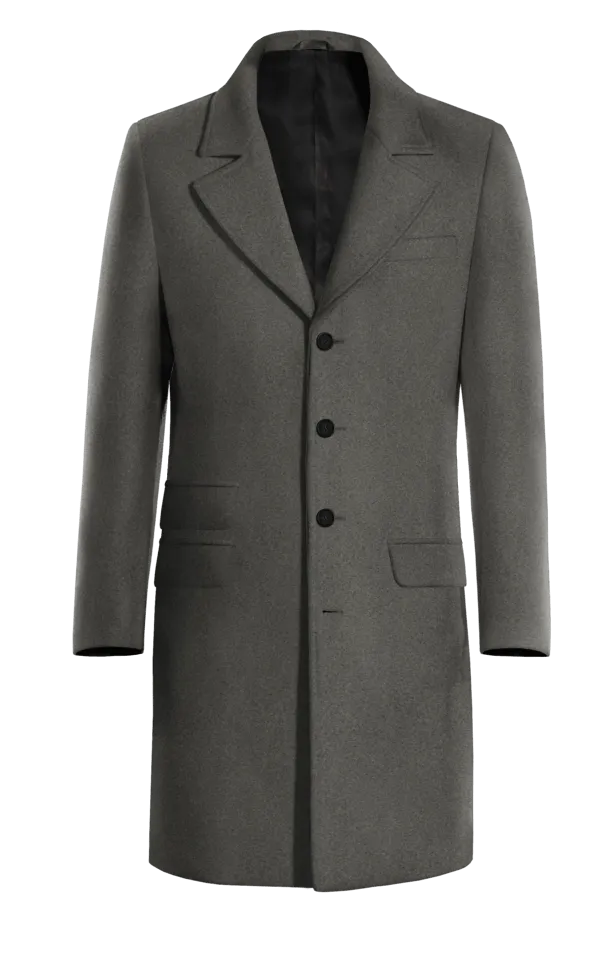 Grey Long Overcoat