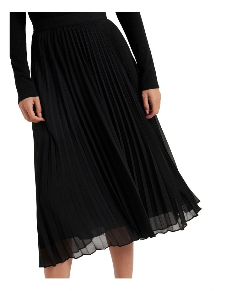 Hailee Pleated Skirt Black