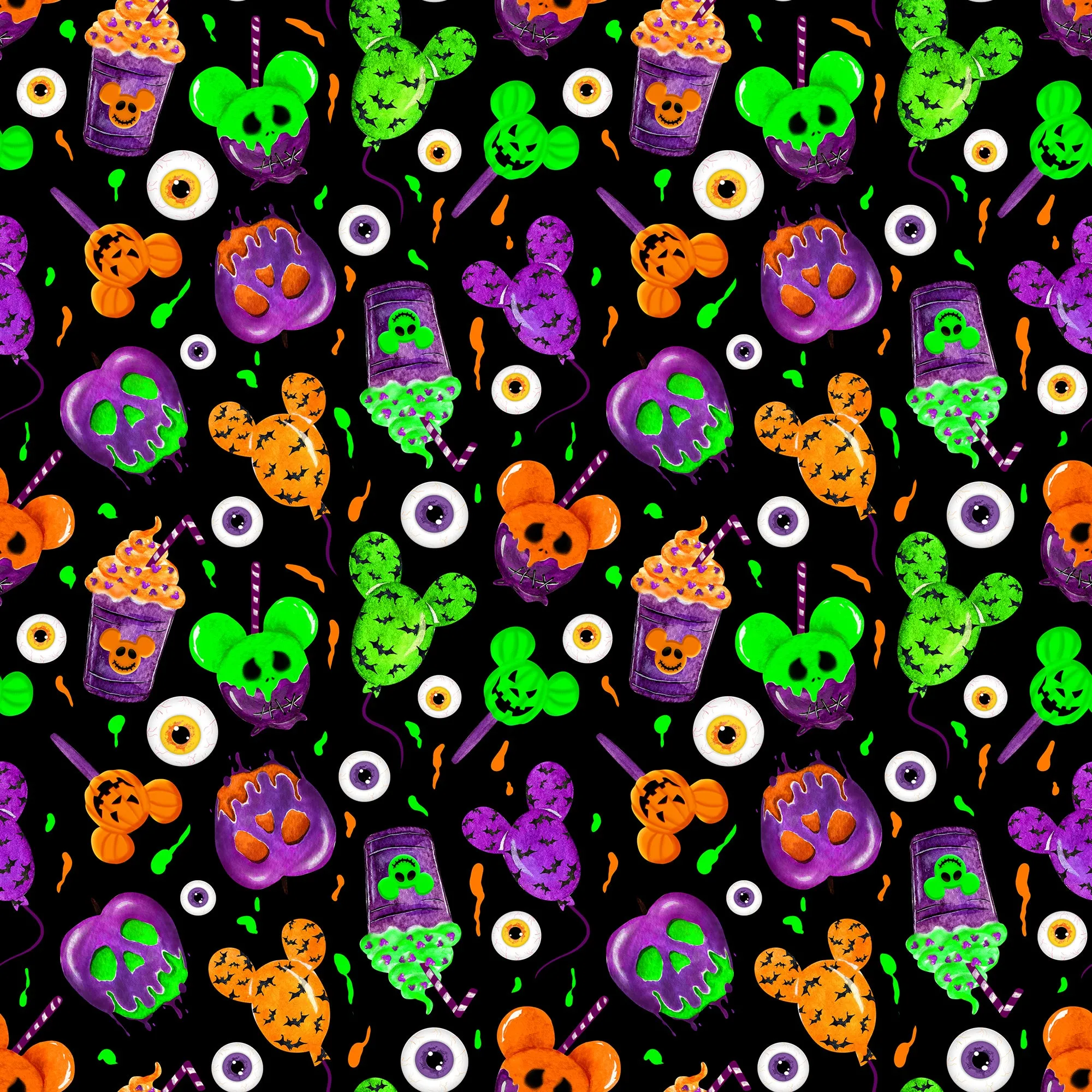 Happy Halloween Swing Skirts with Pockets