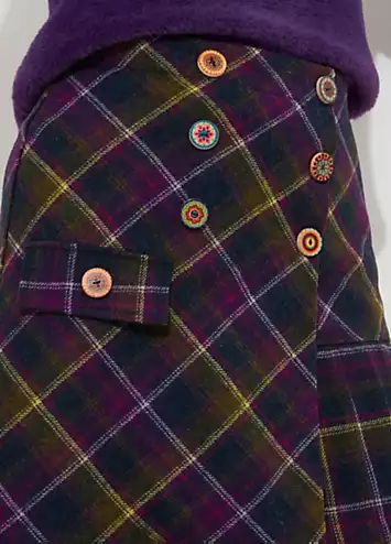 Heritage Check Pleated Mini Skirt by Joe Browns | Look Again