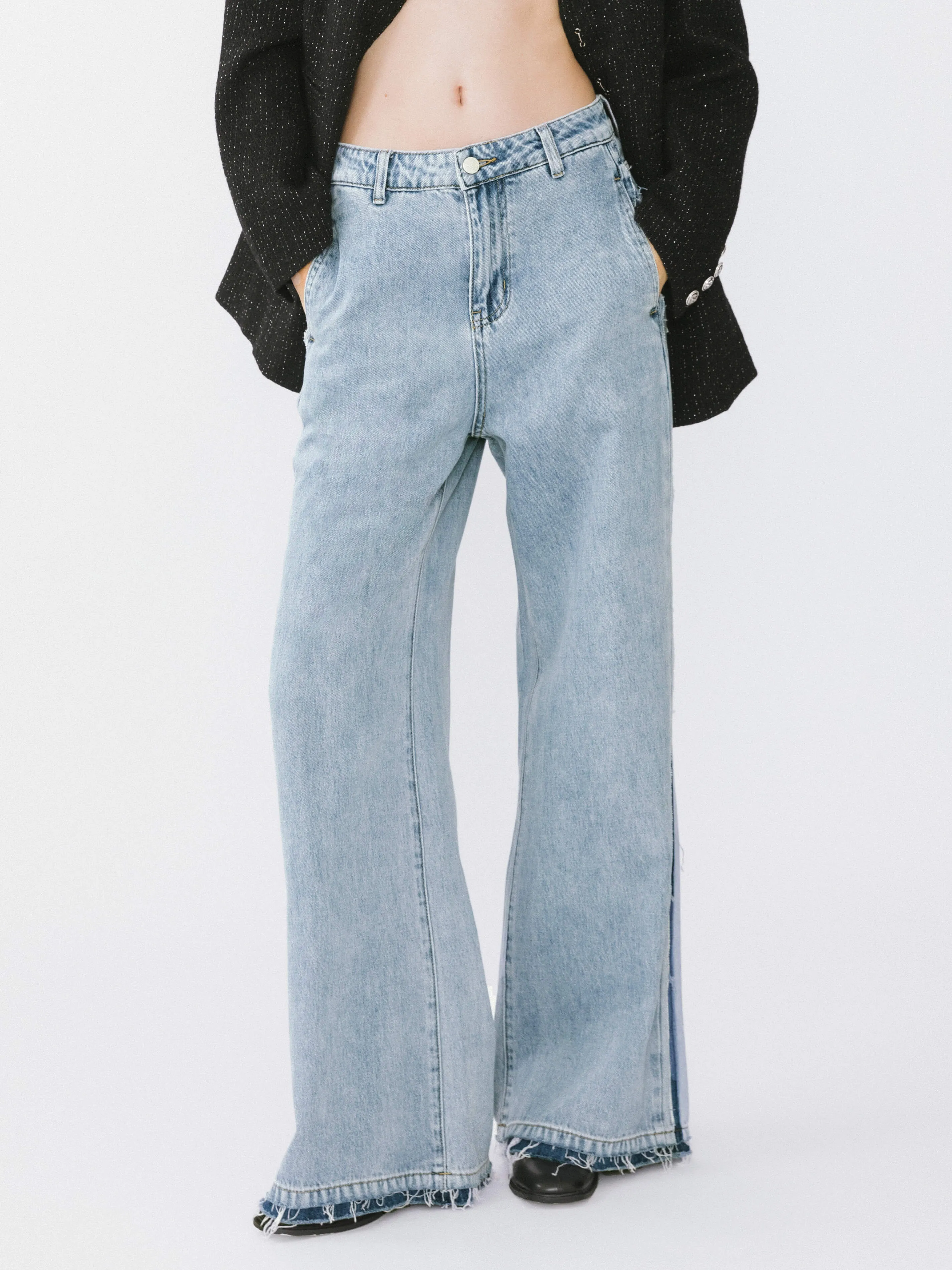 High Waist Barrel Leg Jeans