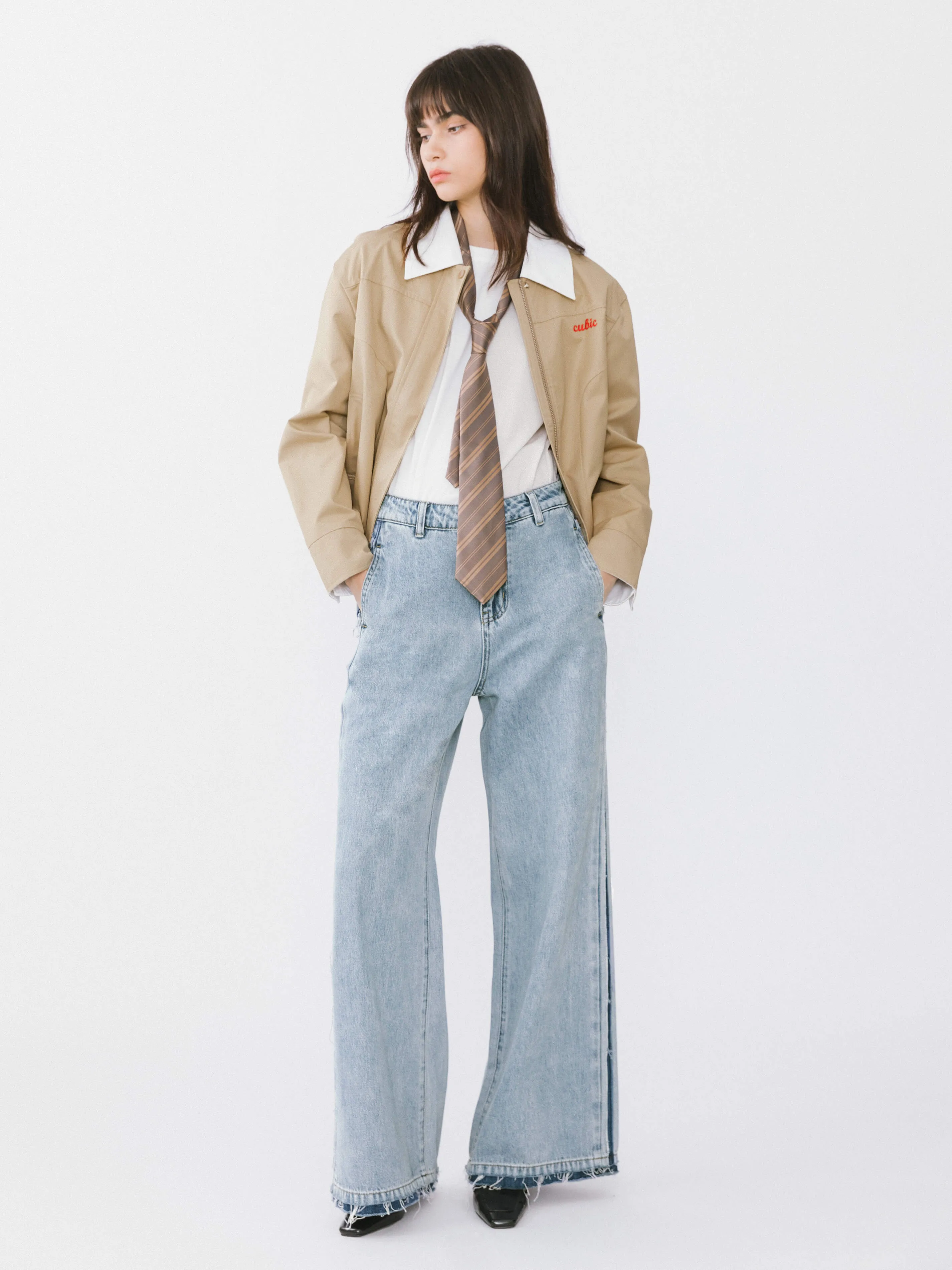 High Waist Barrel Leg Jeans