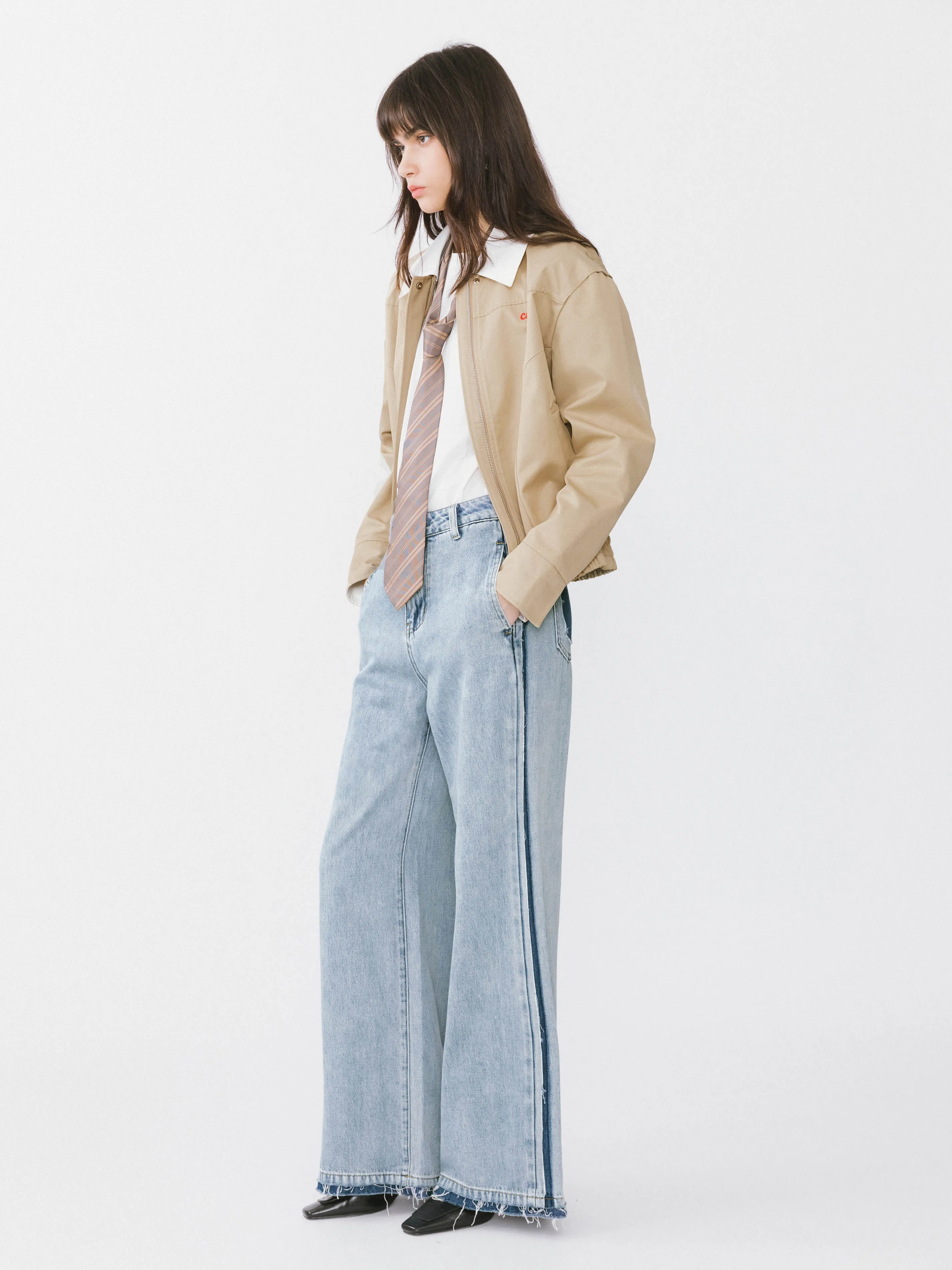 High Waist Barrel Leg Jeans