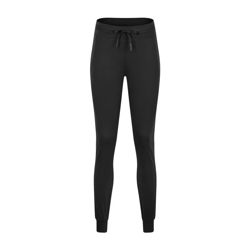 High-waist Yoga Women's Quick-drying Elasticated Slim Slimming Track Pants