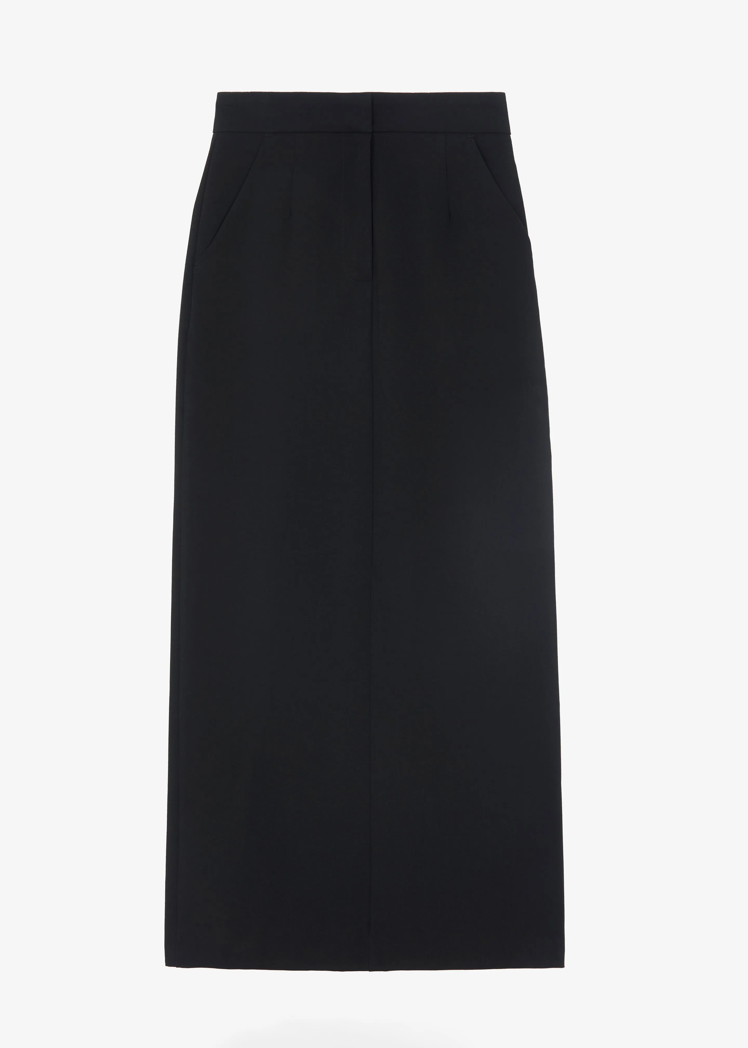 Hollis Back Slit Skirt - Black