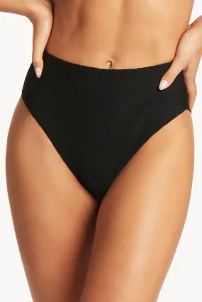 Honeycomb High Waist Bikini Bottom