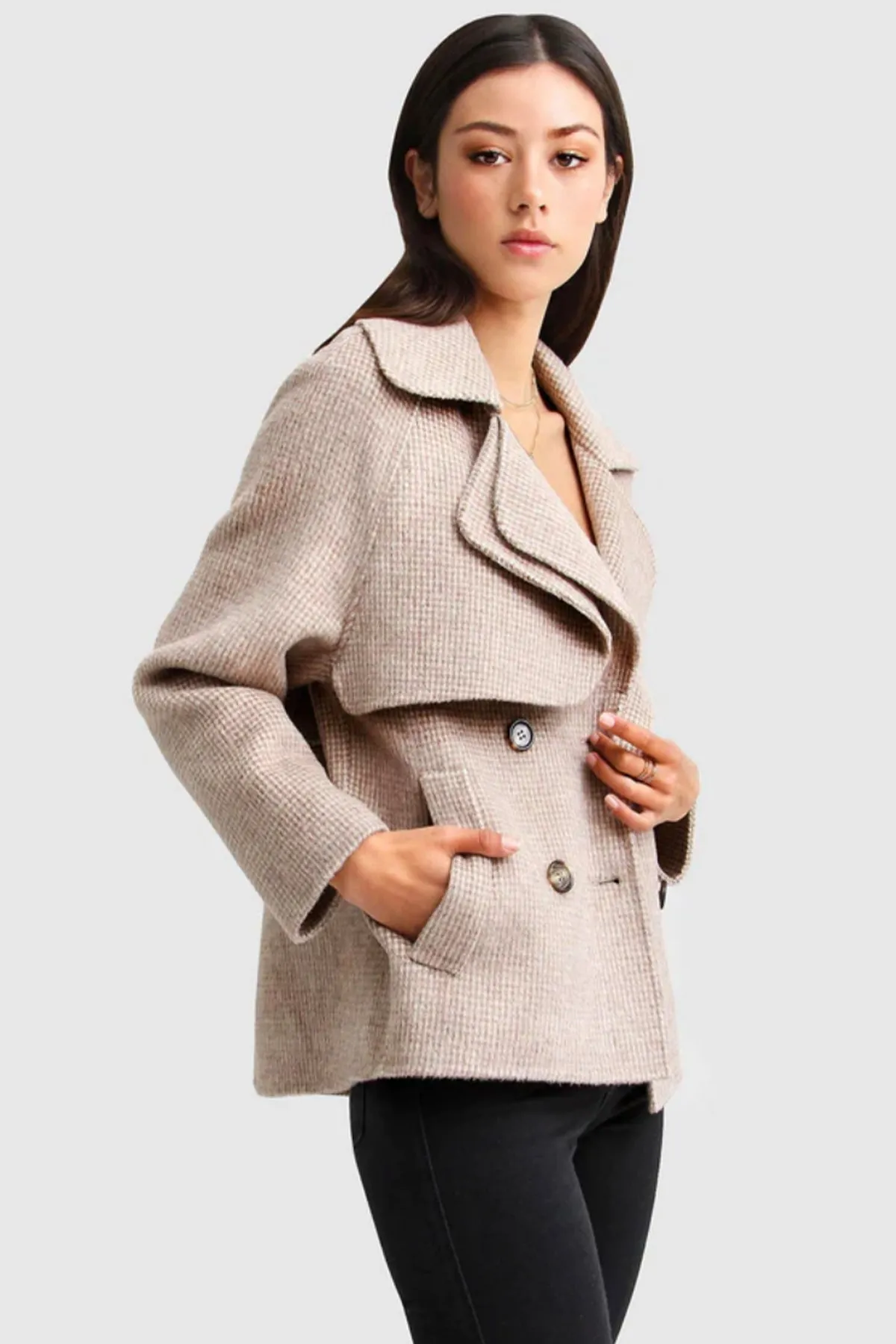 I’m YoursWool Blend Peacoat Beige