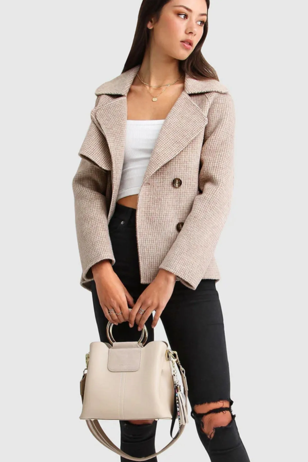 I’m YoursWool Blend Peacoat Beige