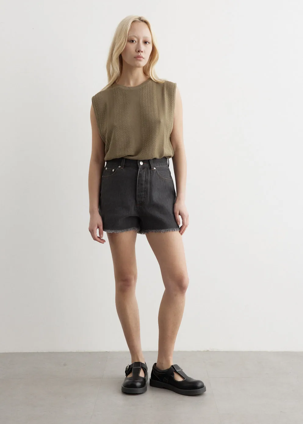 Incu Collection -  Aurora Denim Mini Shorts - Shorts