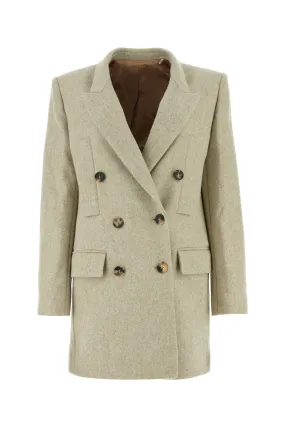 Isabel Marant Melange Sand Wool Floyd Coat