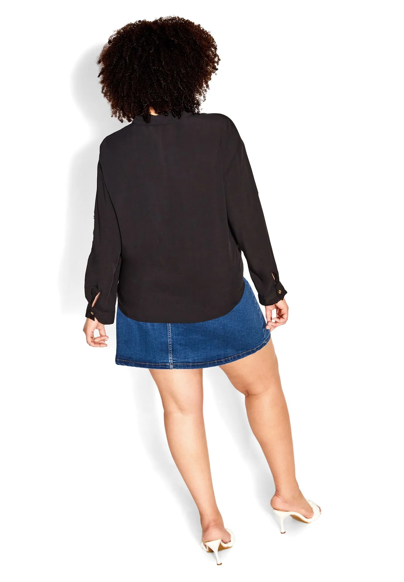 Island Denim Skirt - mid denim