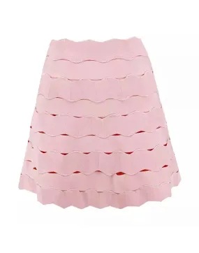 Jacquard Bandage Mini Skirt