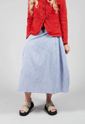 Jola Skirt in Blue Stripes