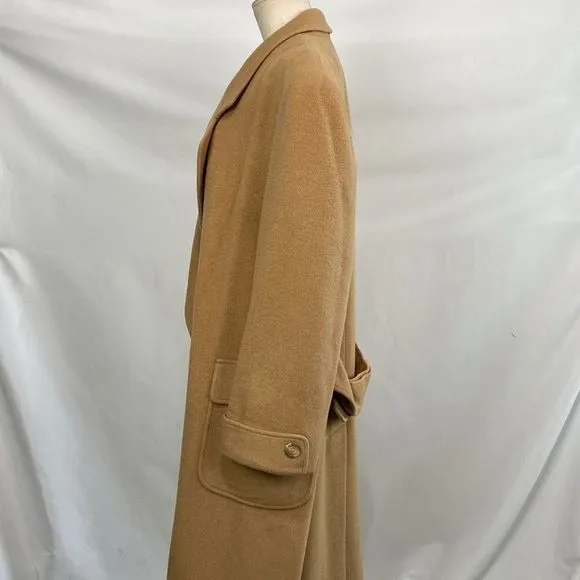 JPercyfor Marvin Richards Tan Camel Wool Long Coat