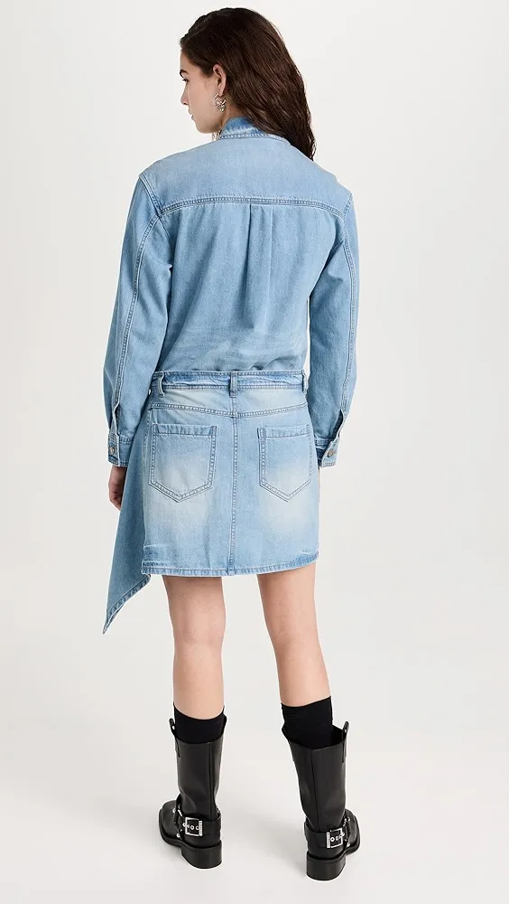 Juun. J   Denim Mini Shirtdress 