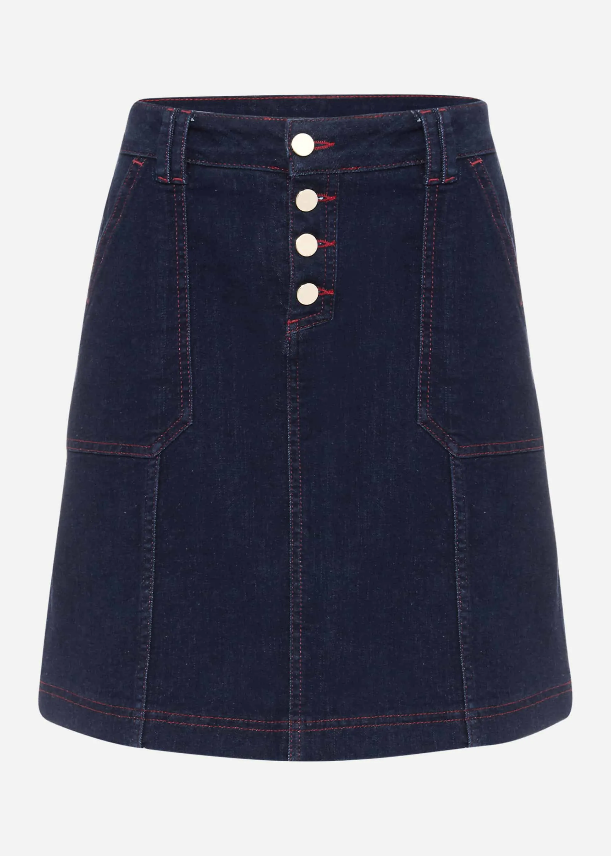 Kandra A-Line Denim Skirt