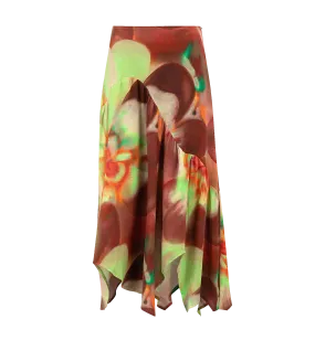 Laagam Marley Asymmetric Midi Skirt