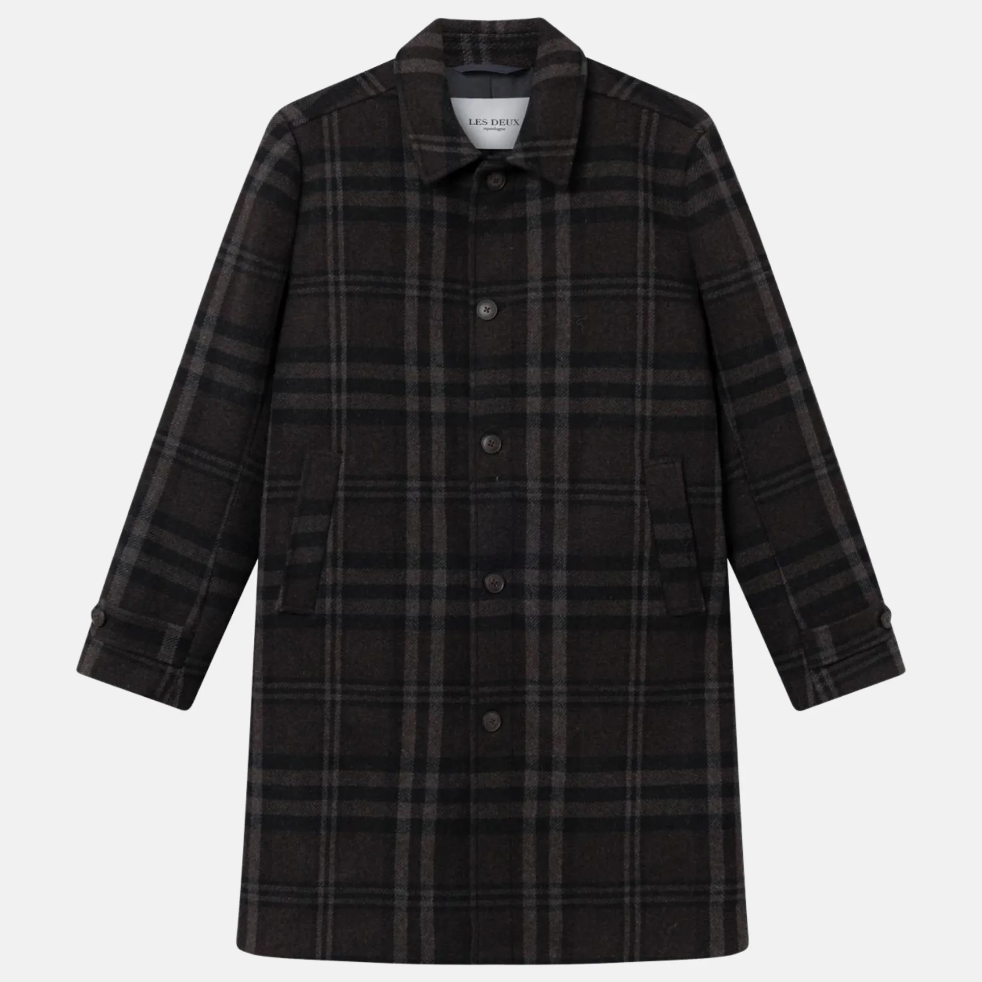 Les Deux McKay Check Wool Coat