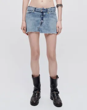 Levi's Raw Waist Micro Mini Skirt