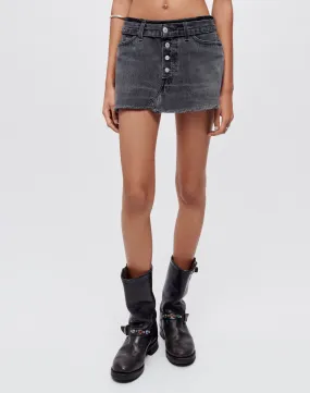 Levi's Raw Waist Mini Skirt - Black