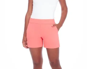 Lisa Solid Palermo Shorts - Flamingo