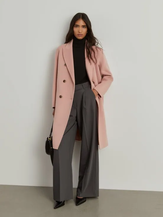 Long wool overcoat